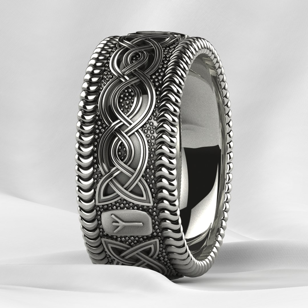 3D Nordic Viking Runes Ring - TurboSquid 1824187