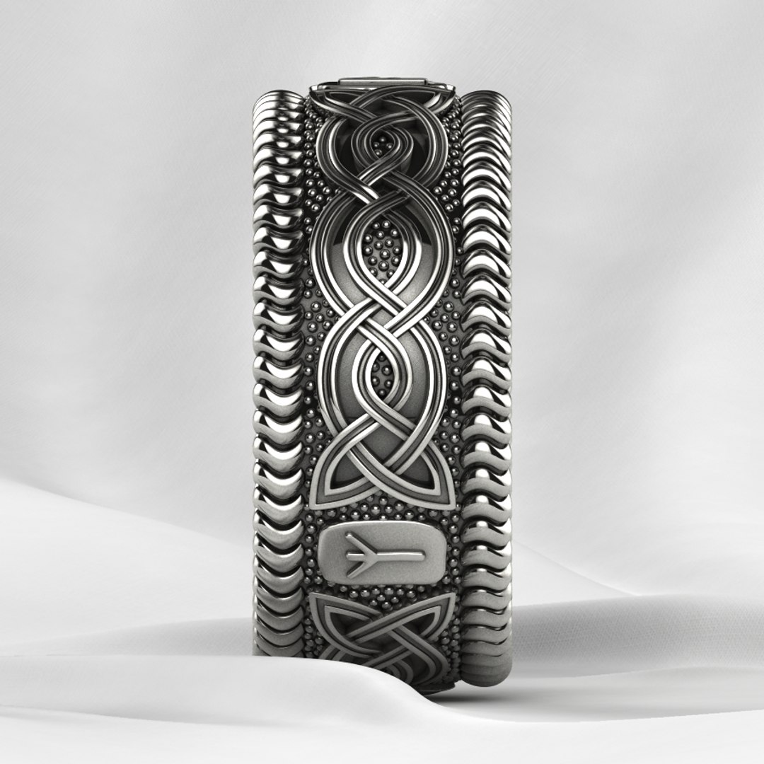 3D Nordic Viking Runes Ring - TurboSquid 1824187