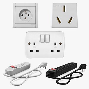 Electrical Outlets and Power Strip Sockets Collection