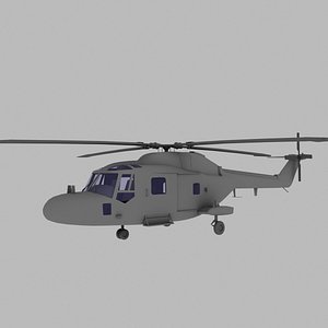 Lynx army light helicopter game model