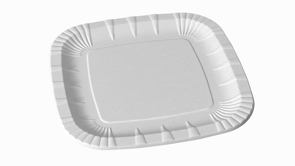 White square paper sales plates