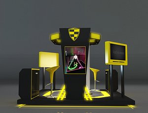 Booth Exhibition Stand a665g 3D model