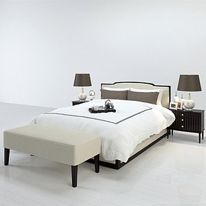 3D Boutique bed002bin model