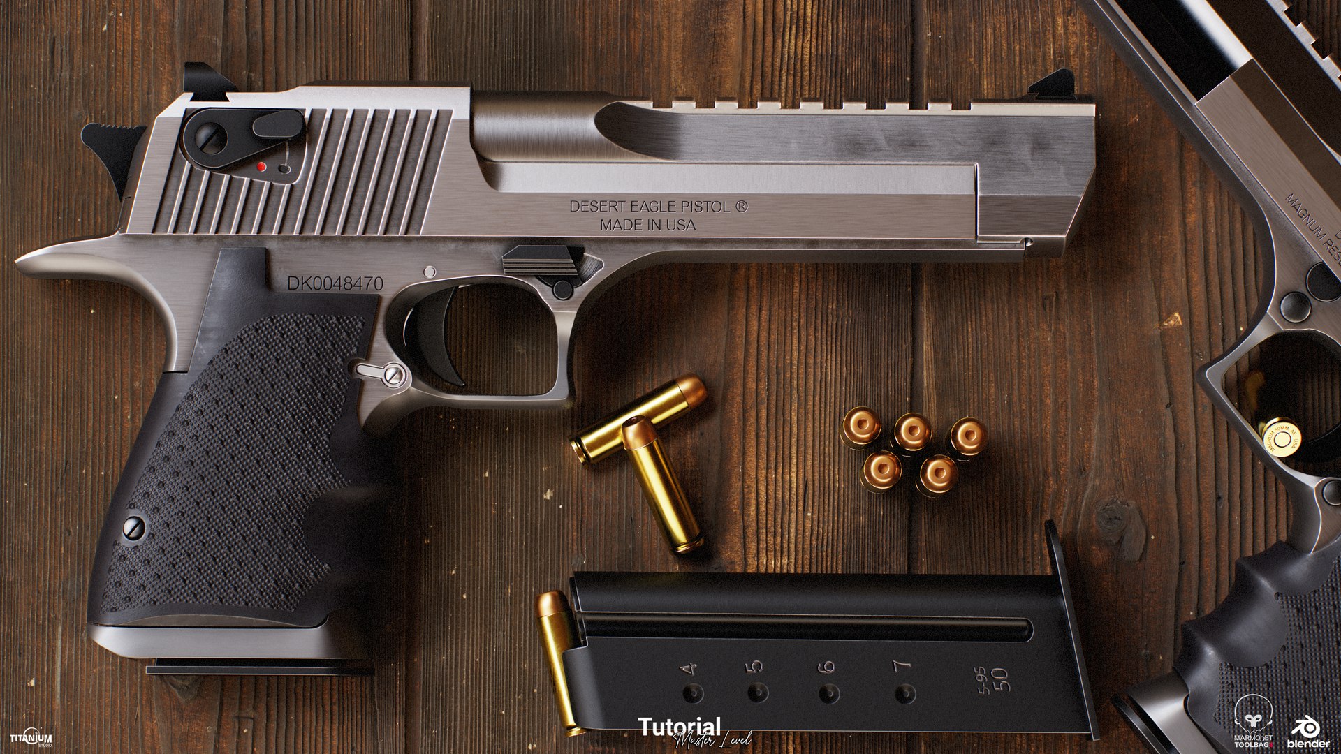 3D Game Ready Desert Eagle Model - TurboSquid 2347057