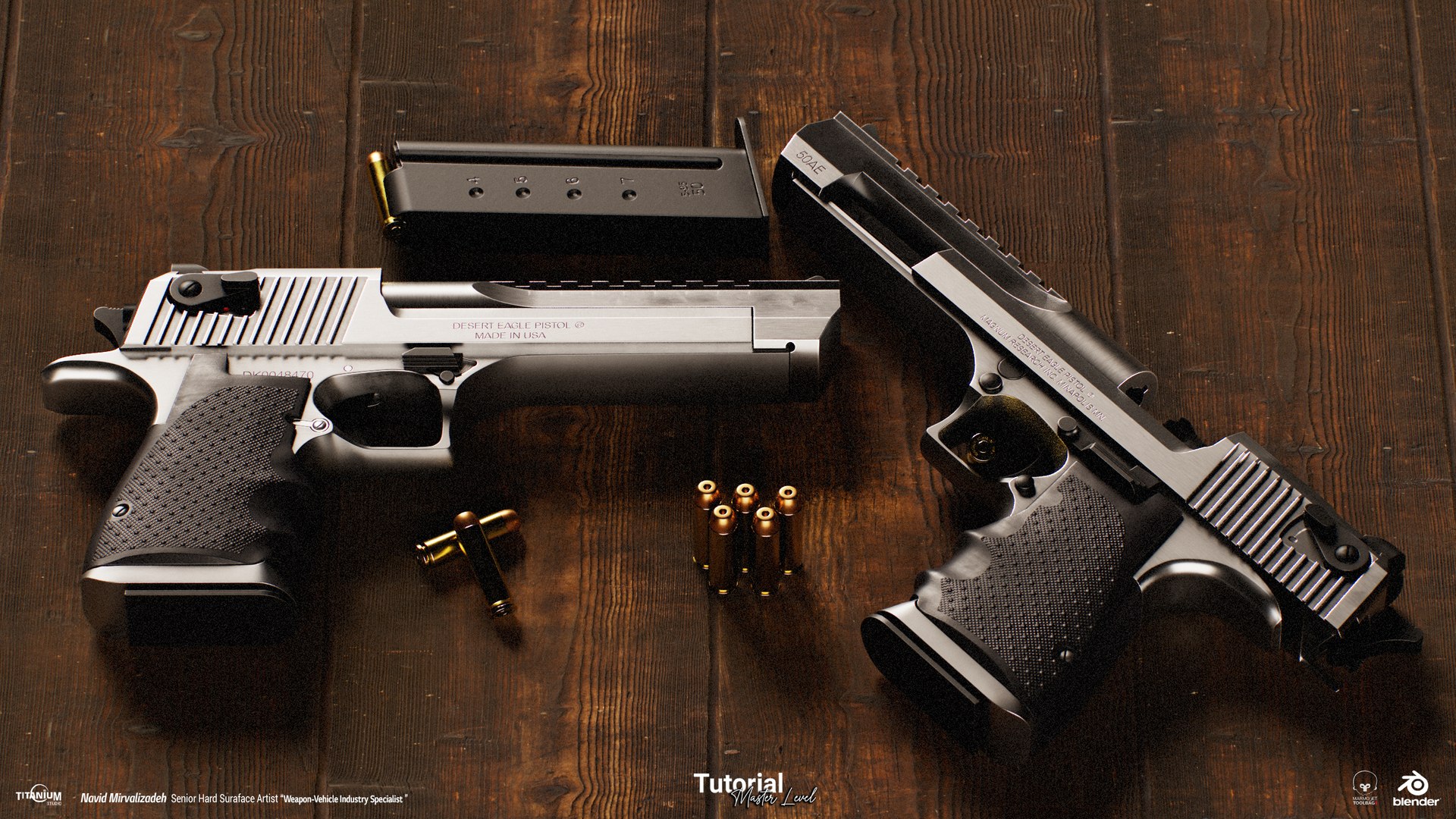 3D Game Ready Desert Eagle Model - TurboSquid 2347057