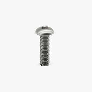 Dome-Head-Allen-Bolt 3D model