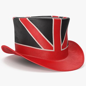 3D Union Jack Top Hat v 4 model