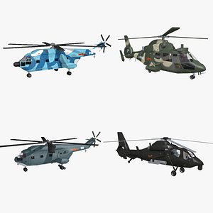 Chinese Military Helicopter Collection 3D model