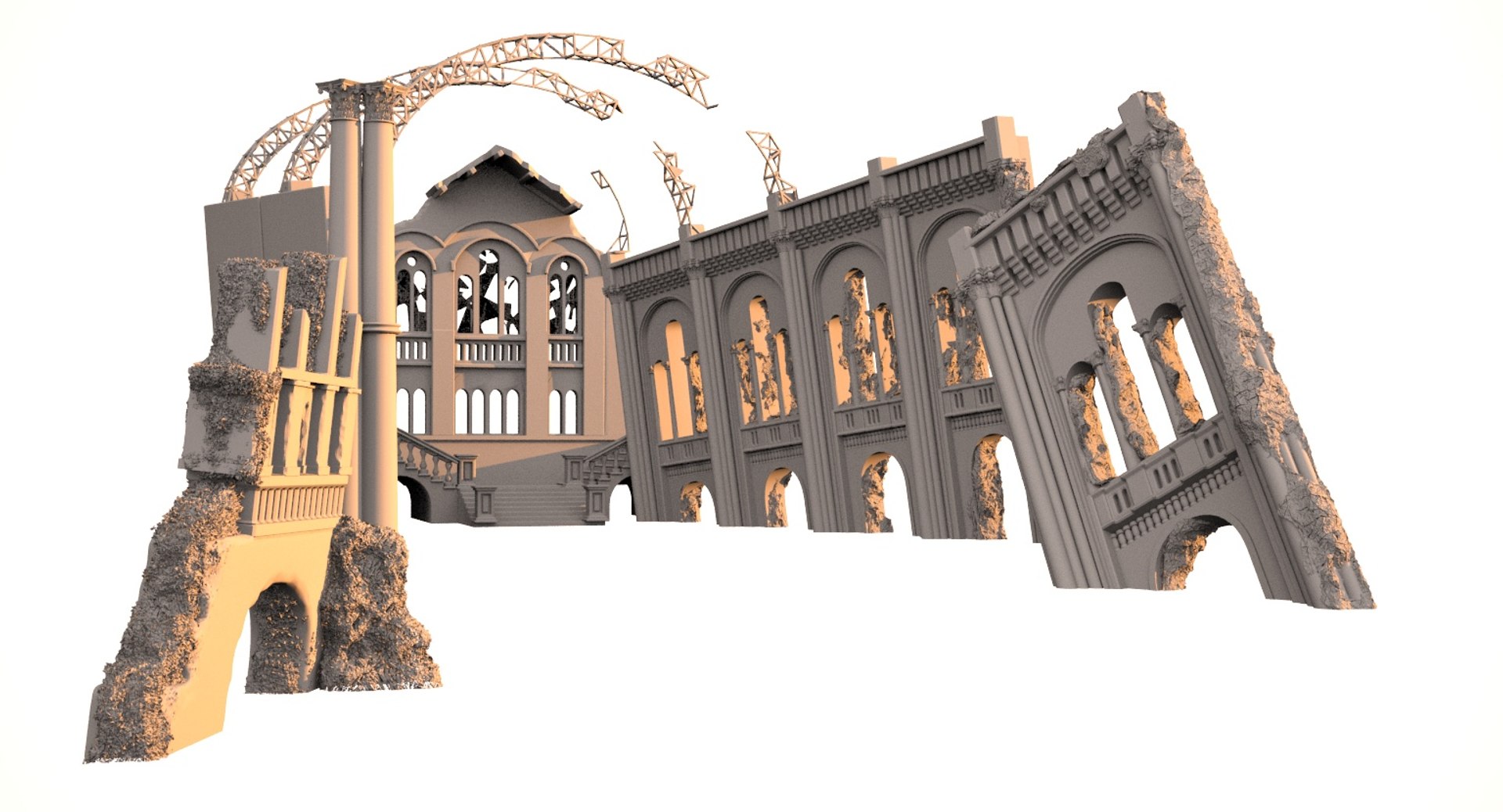 3d Ruin Model