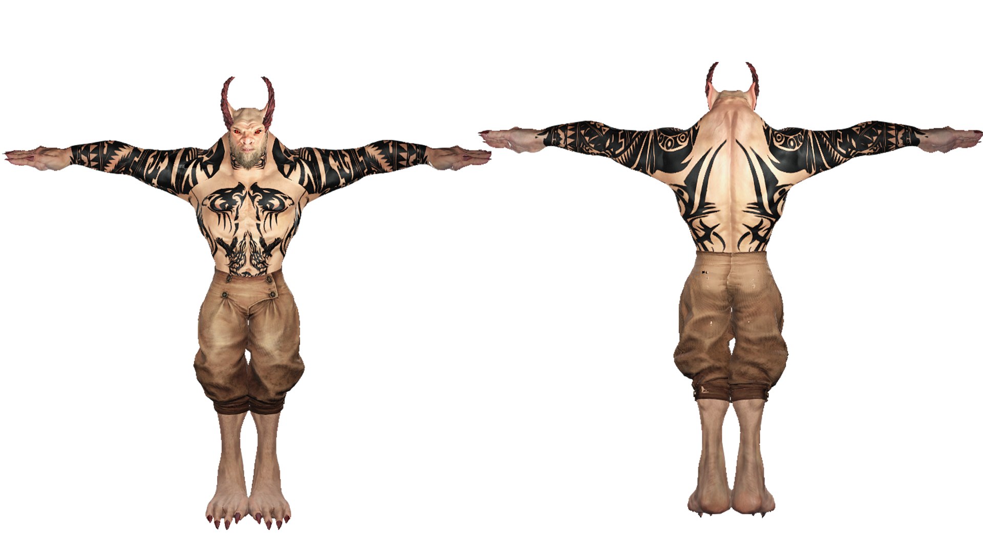 3D Realistic Rigged Monster Human Creatures Character 3D Model ...