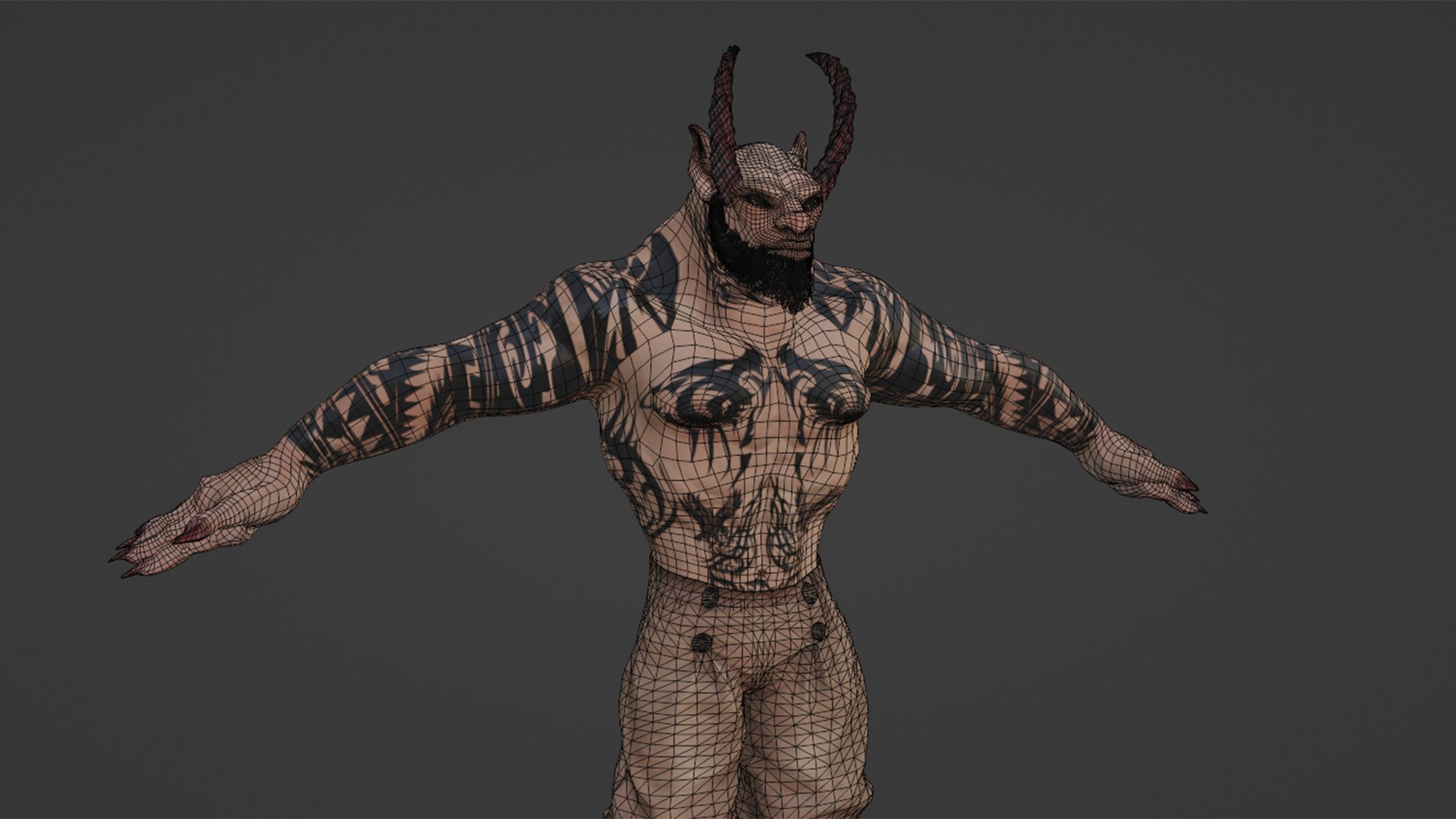 3D Realistic Rigged Monster Human Creatures Character 3D Model ...