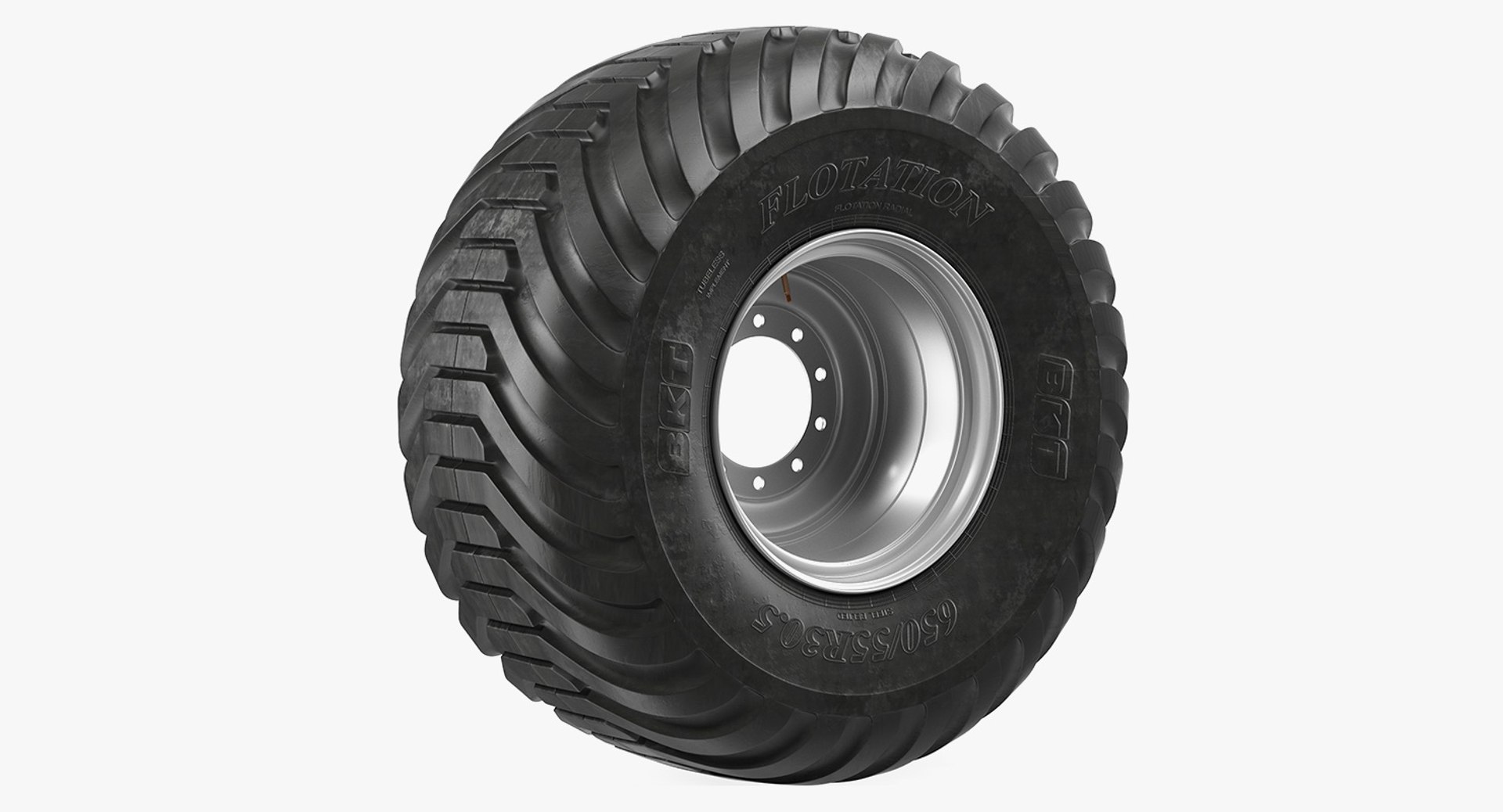 BKT Flotation V Line Tire 3D Model preview