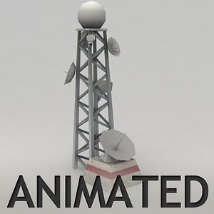 Animated radar tower