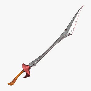 3D Cursed Elven Blade