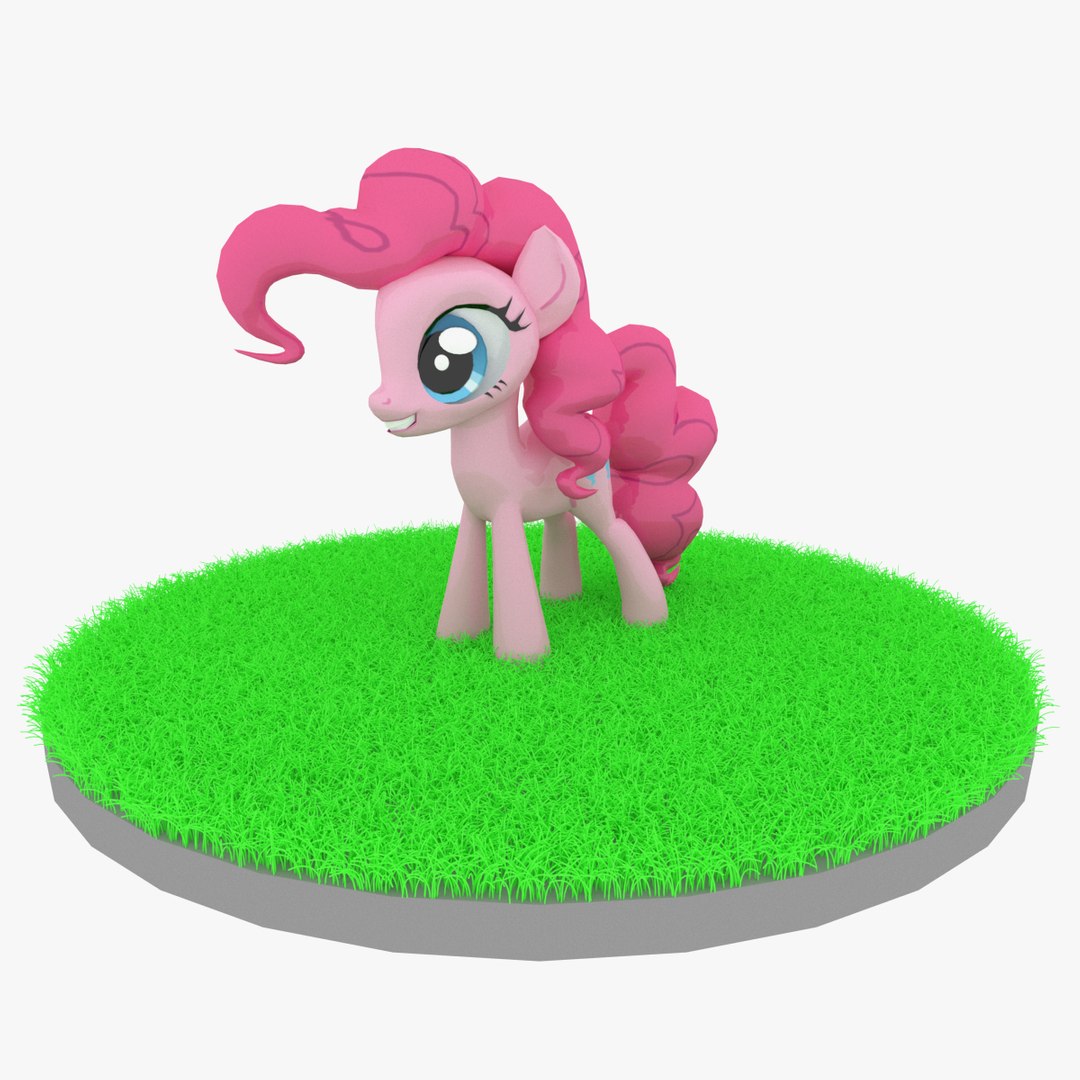 3D Cartoon Pink Pony Rigged - TurboSquid 2020092