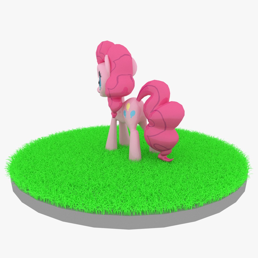 3D Cartoon Pink Pony Rigged - TurboSquid 2020092