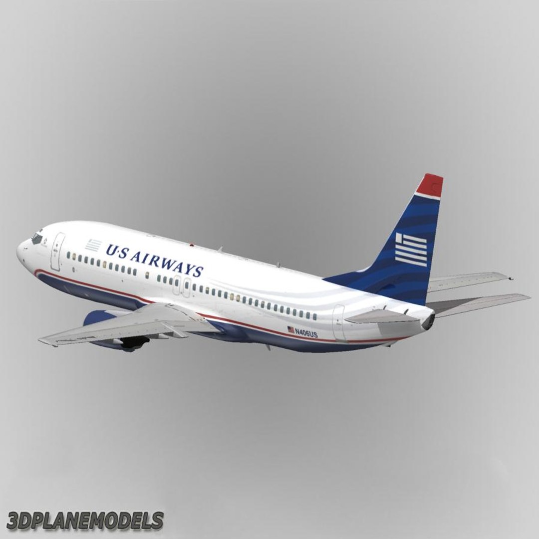 B737-400 Airways 3d Model