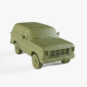 Ford Bronco wagon 1978 3D model