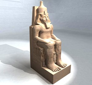 main statue abu simbel 3d model