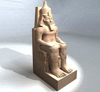 Abu Simbel main statue