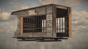 Western Wagon 3D model