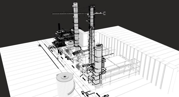 3d refinery arnold model