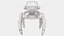 Quadruped Sci-Fi Robot Game-Ready PBR 3D Model