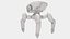Quadruped Sci-Fi Robot Game-Ready PBR 3D Model