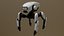 Quadruped Sci-Fi Robot Game-Ready PBR 3D Model