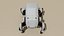 Quadruped Sci-Fi Robot Game-Ready PBR 3D Model