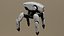 Quadruped Sci-Fi Robot Game-Ready PBR 3D Model