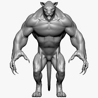 Humanoid Lion - Highpoly Zbrush project
