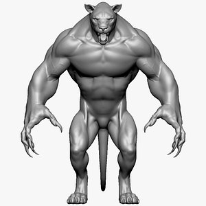 Humanoid Lion - Highpoly Zbrush project