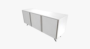 3D sideboard white