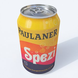 3D model softdrink paulaner spezi