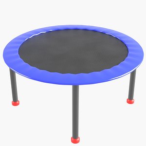 Trampoline Low Poly - Color Adjustable model