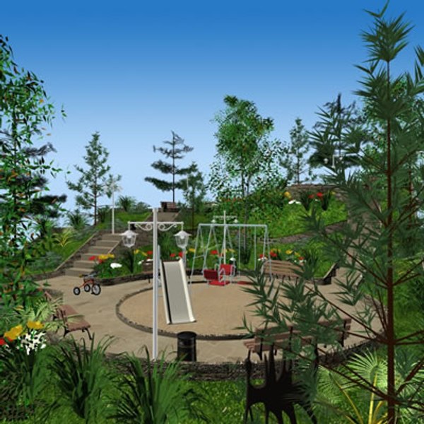 modelo 3d parque 15 - TurboSquid 477437