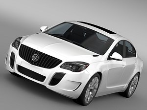 3d model of buick regal gs 2015