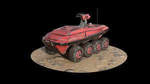 stylized armoured carrier 3D model