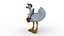 Funny  Cartoon Ostrich