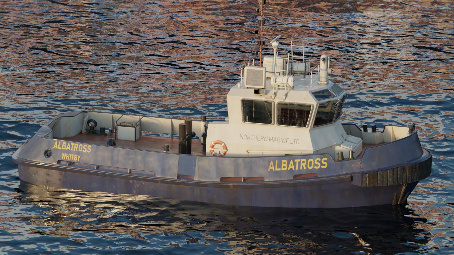 3D tug boat https://p.turbosquid.com/ts-thumb/9J/betaFF/a6lXXWNe/tug_water/png/1563425390/1920x1080/fit_q87/2f191a5d4911c17f7a1dfd2ea53f84569df99a21/tug_water.jpg