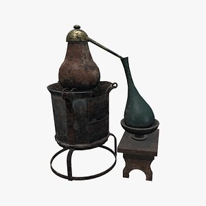 3D Medieval Alchemy Set