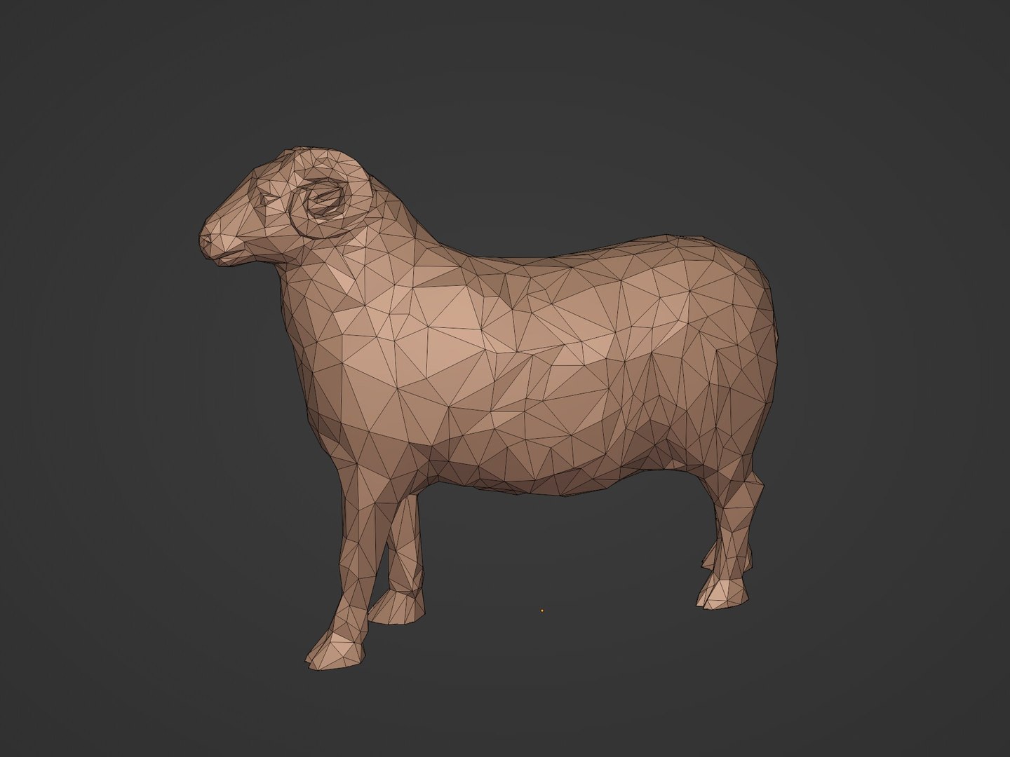 LowPoly Sheep Ready for 3D Printing model - TurboSquid 1845873
