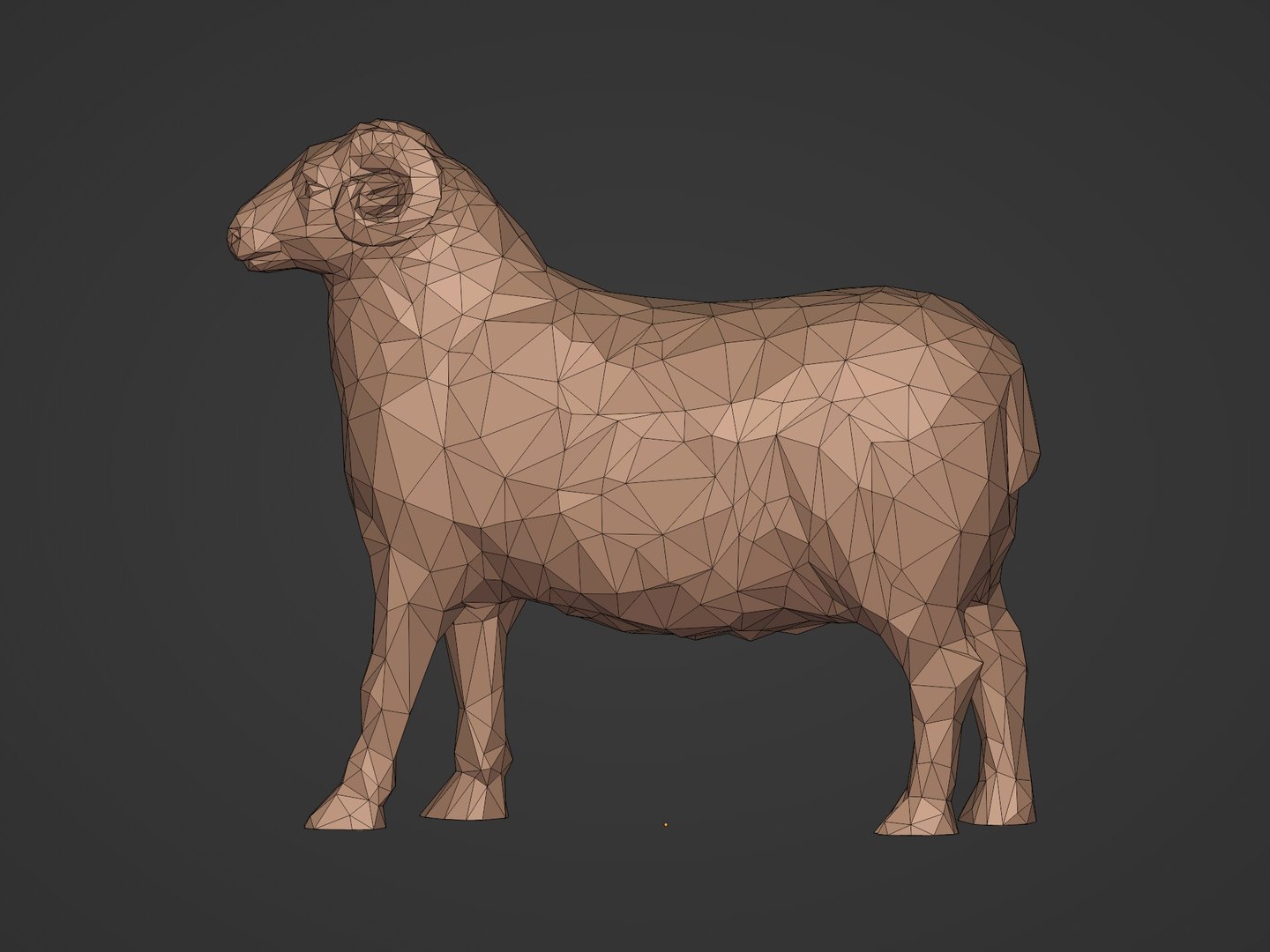 LowPoly Sheep Ready for 3D Printing model - TurboSquid 1845873