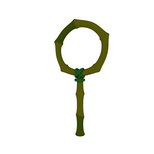 3D model cartoon leaf toy