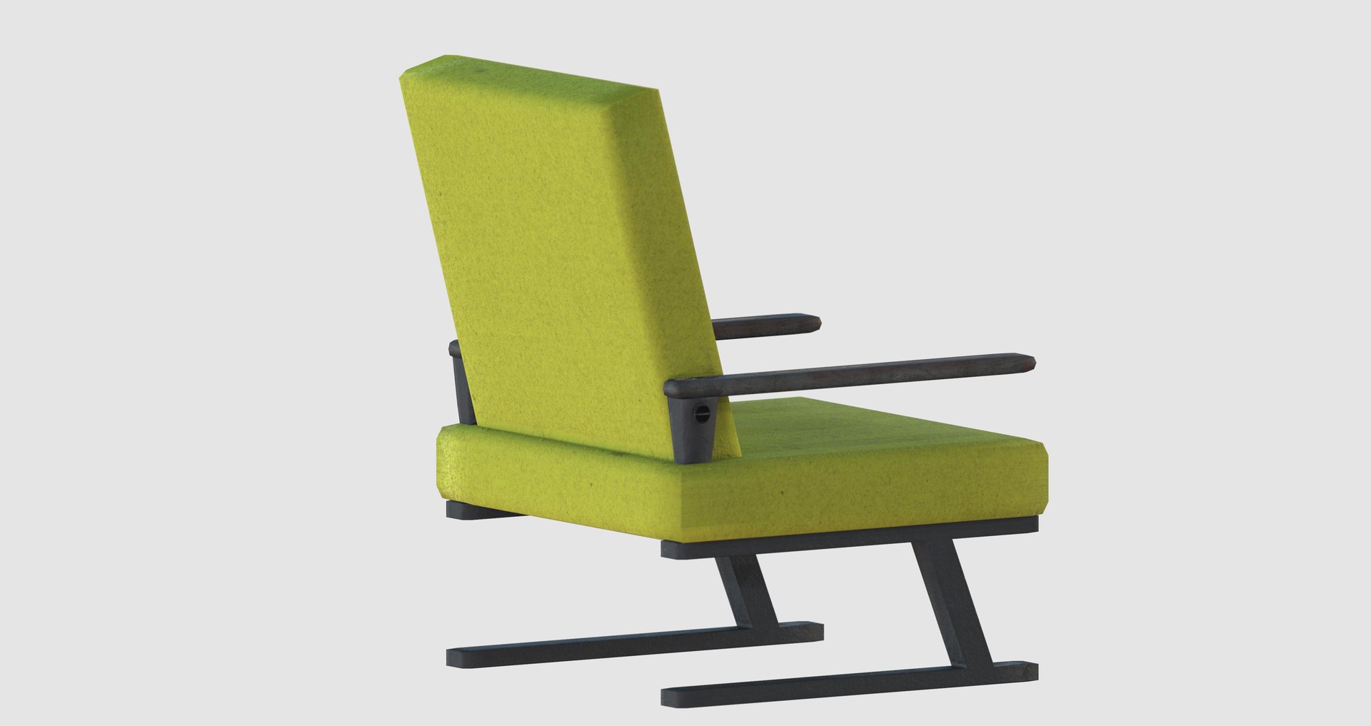 3D Yellow Game Asset Director Chair Model TurboSquid 1998294