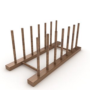 holder wooden wood 3D