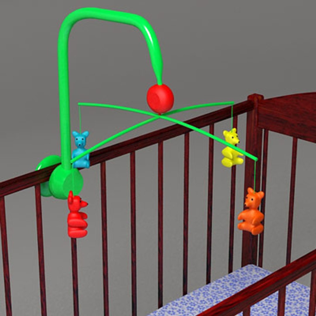 3d model crib carousel toy