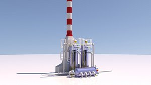 3D Refinery Furnace model