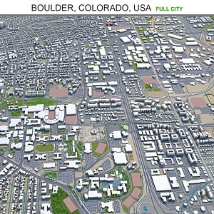 3D Boulder Colorado USA model